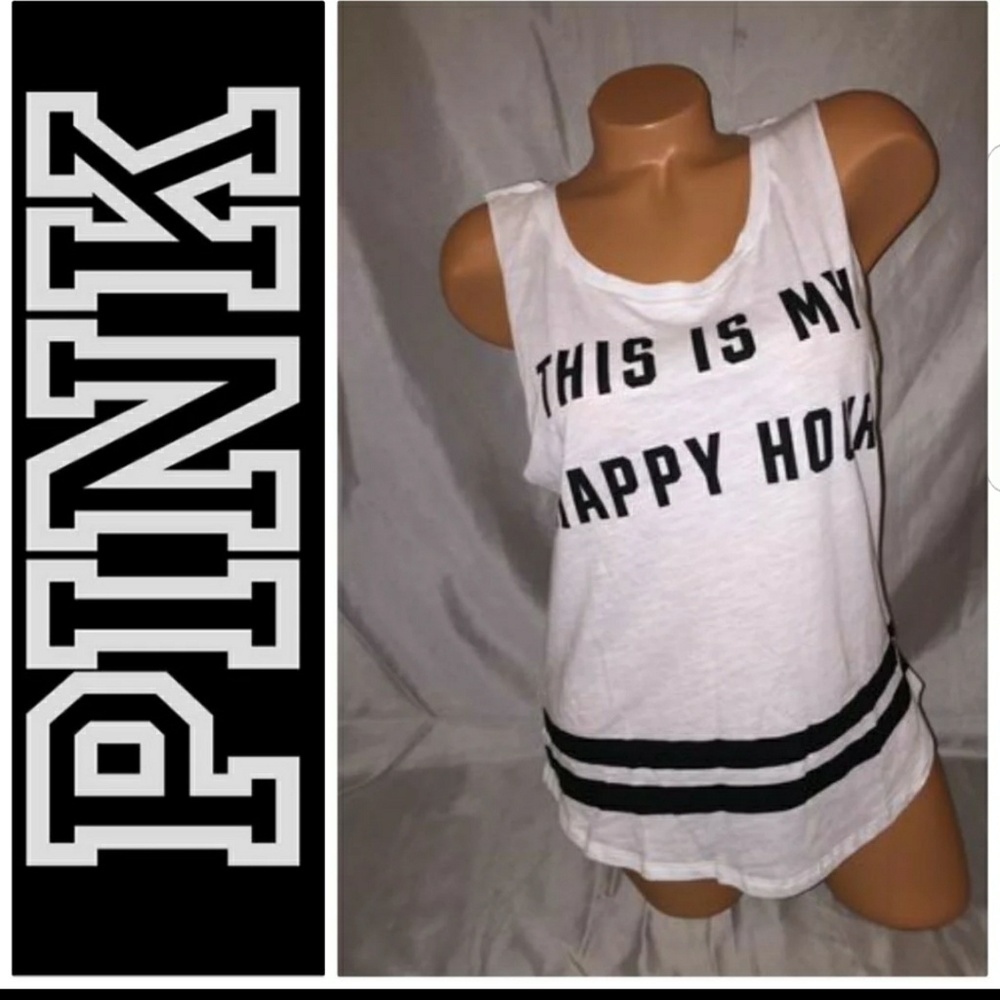 Vs Pink Logo Tank top